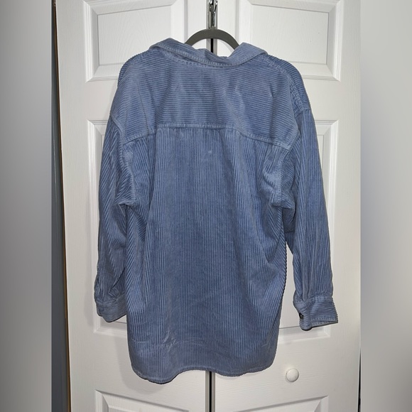 Fast Pace Corduroy Baby Blue Jacket - Picture 3 of 5